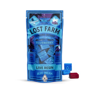 Lost farm - BLUEBERRY LIVE RESIN INFUSED FRUIT CHEWS